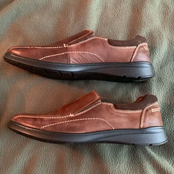 Men’s Jousen brown slip-on casual shoes with box. Size 11 - Picture 2 of 10